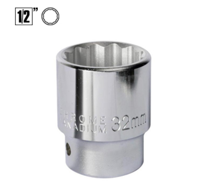 Головка торцевая удлиненная 1/2" (12гр.) 17 мм 76046217-12pt