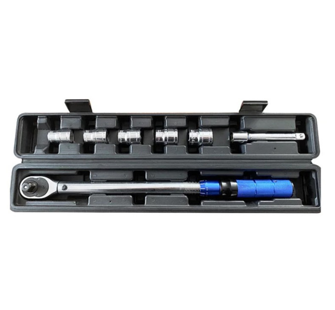 Ключ динамометрический 1/2" 40-220 Нм с набором торцевых головок 114196NK2