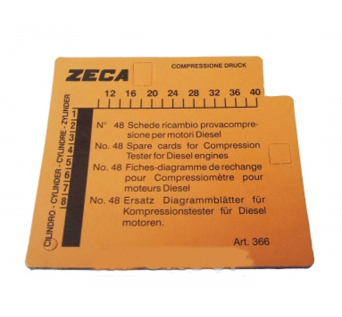 Комплект карточок для дизельного компрессометра