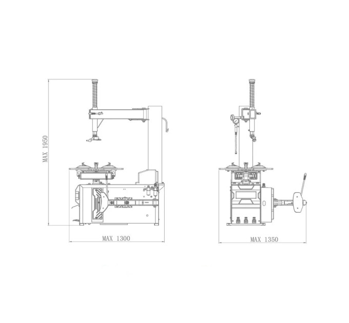 Шиномонтажный станок 380V 10-24" ShiningBerg T524E
