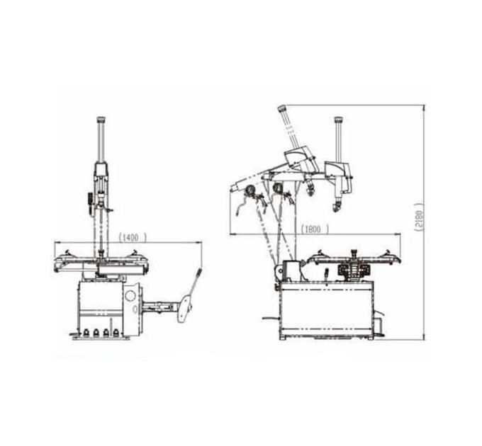 Шиномонтажный станок 380V 10-26" ShiningBerg T626