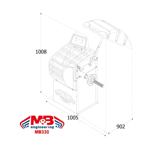 Балансировочный станок M&B Engineering MB 330 XL line