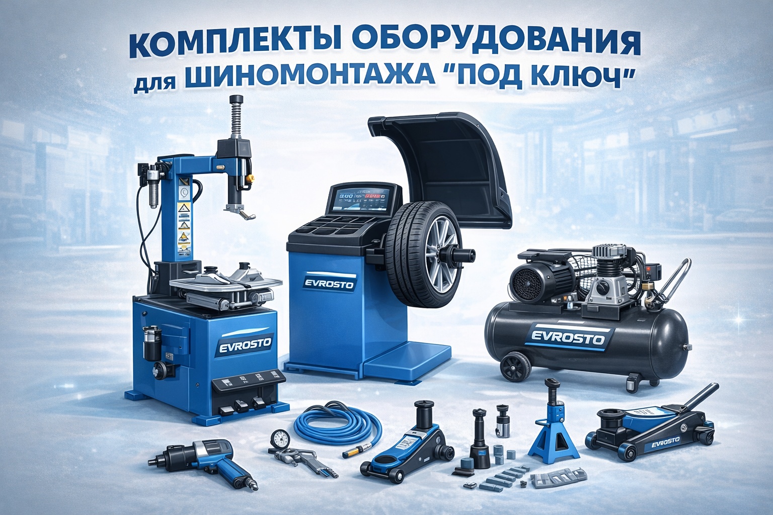 Оборудование для шиномонтажа под ключ